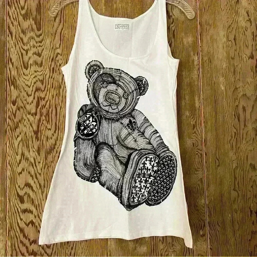 Lauren Moshi Teddy Bear Tank Top-Large